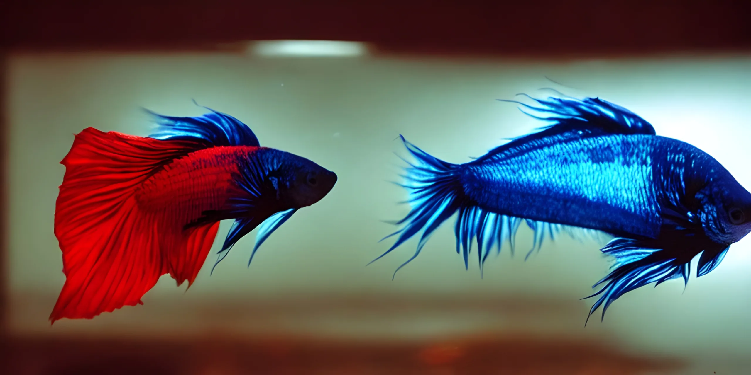 Betta glass surfing A picture of a betta fish surfing against the tank walls