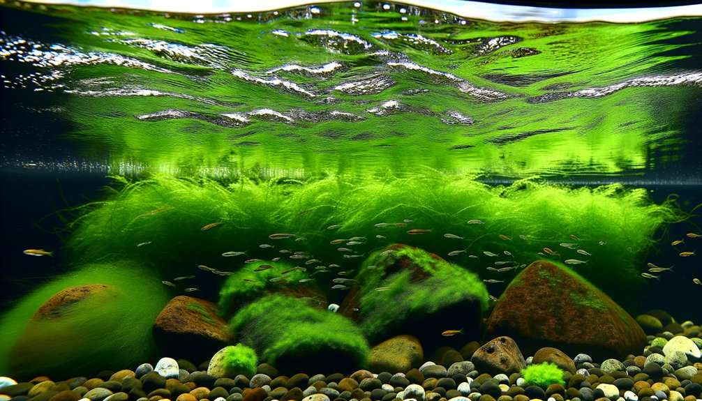 Algae-cycled aquarium