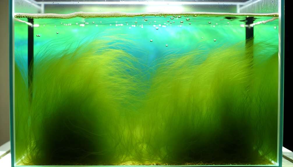 Green Algae in Fish Tank